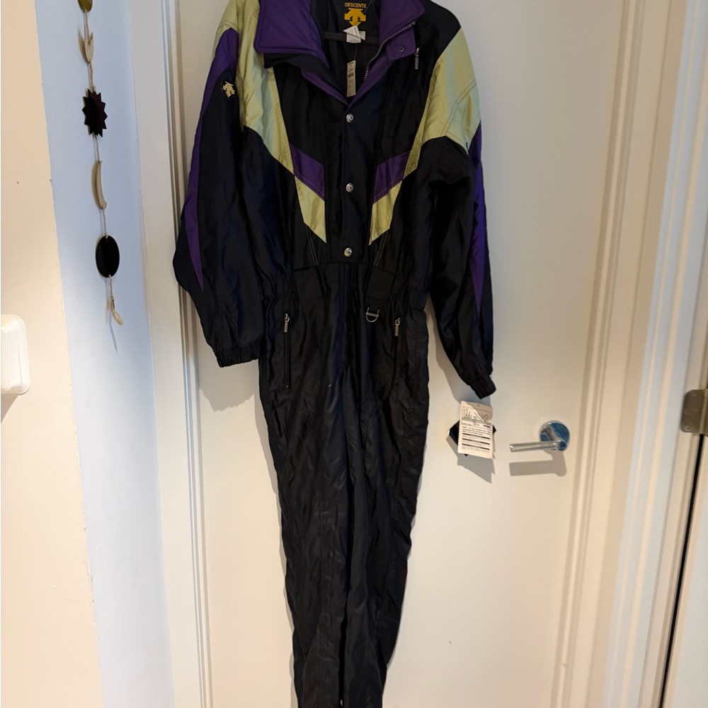 Women's Black and Purple Ski Jacket